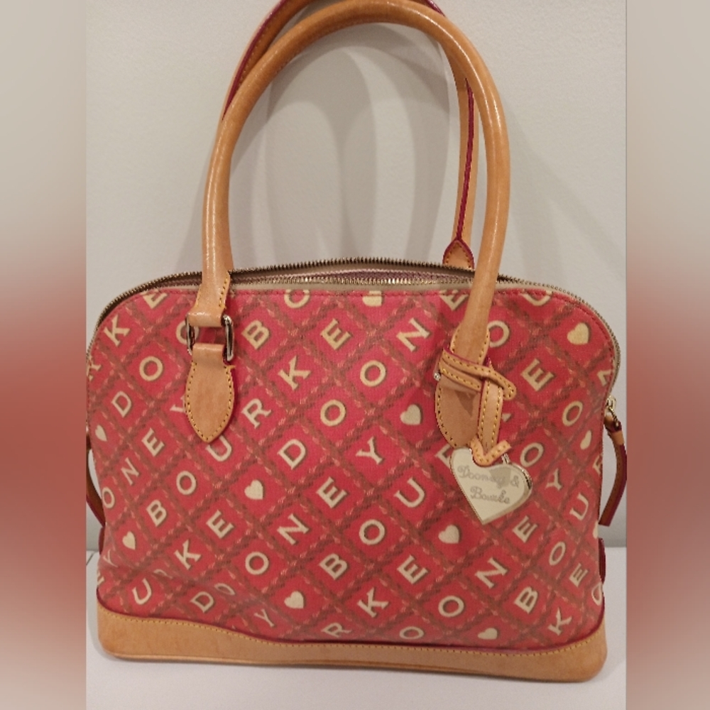 Dooney & burke cherry crossword collection tote